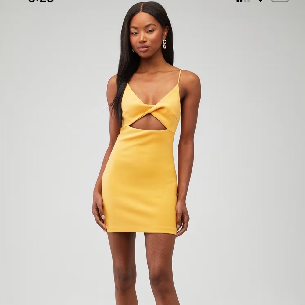 Bec + Bridge Cammi Cut-Out Mini Dress- Marigold- Size 12- NWT